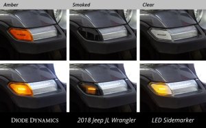 Jeep Gladiator Side Marker Light Assembly - Diode Dynamics - LED Sidemarkers with OEM-grade retroreflector optics - Smoked - `20-`25 Jeep Gladiator Side Marker Light Assembly - Diode Dynamics - LED Sidemarkers with OEM-grade retroreflector optics - Smoked - `20-`25